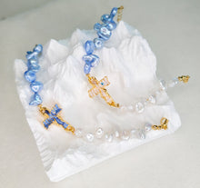 Load image into Gallery viewer, "Galazio" 24k Gold Plated Cross Bracelets