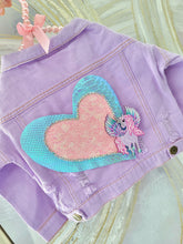 Load image into Gallery viewer, &quot;Unicorn &quot; Evil Eye Denim Jacket

