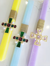 Load image into Gallery viewer, &quot;Be Jeweled&quot; Cross Easter Candles
