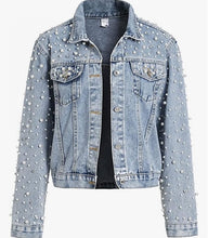 Load image into Gallery viewer, &quot;Engagement Ring&quot; Bride to be Denim Jacket
