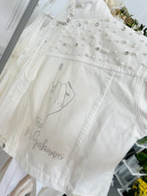 Load image into Gallery viewer, "Engagement Ring" Bride to be Denim Jacket