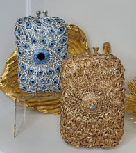 Load image into Gallery viewer, "Kalokeri Mou" Evil Eye Crystal Clutch