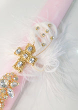 Load image into Gallery viewer, "Stardust" Blingy Cross Easter Candles
