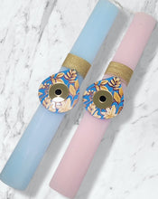 Load image into Gallery viewer, "Floral " Evil Eye Mirrored Easter Candle
