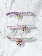 Load image into Gallery viewer, "Sparkle" Beaded Bow Charm Bracelets
