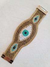 Load image into Gallery viewer, &quot;Evie&quot; Evil Eye Beaded Cuff

