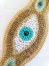 Load image into Gallery viewer, &quot;Evie&quot; Evil Eye Beaded Cuff
