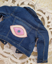 Load image into Gallery viewer, &quot;Sassy &quot; Evil Eye Denim Jacket
