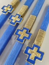 Load image into Gallery viewer, &quot;Colorful Royalty Greek Cross&quot; Easter Candles
