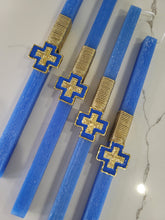 Load image into Gallery viewer, &quot;Colorful Royalty Greek Cross&quot; Easter Candles
