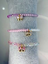 Load image into Gallery viewer, "Sparkle" Beaded Bow Charm Bracelets
