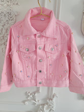 Load image into Gallery viewer, "Pink Dream " Kids Denim Jacket
