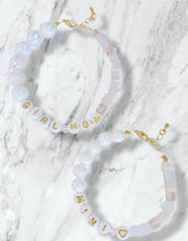 Load image into Gallery viewer, "Pearly" Girl Mom &amp; Mini me Crystal Beaded Bracelet
