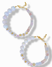 Load image into Gallery viewer, "Pearly" Girl Mom &amp; Mini me Crystal Beaded Bracelet
