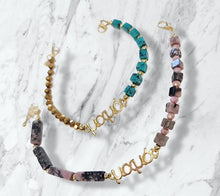 Load image into Gallery viewer, "So Special" Mom in Greek Letters Beaded Bracelet
