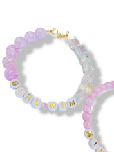 Load image into Gallery viewer, "Girl Mom" &amp; Mini me Glass&amp; Crystal Bead Bracelet
