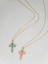 Load image into Gallery viewer, &quot;Cleo&quot; 24k Gold Cross Necklace©
