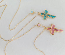 Load image into Gallery viewer, &quot;Cleo&quot; 24k Gold Cross Necklace©
