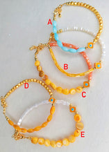 Load image into Gallery viewer, &quot;Tangerine Sumer Vibe&quot; Anklets
